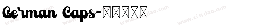 German Caps字体转换